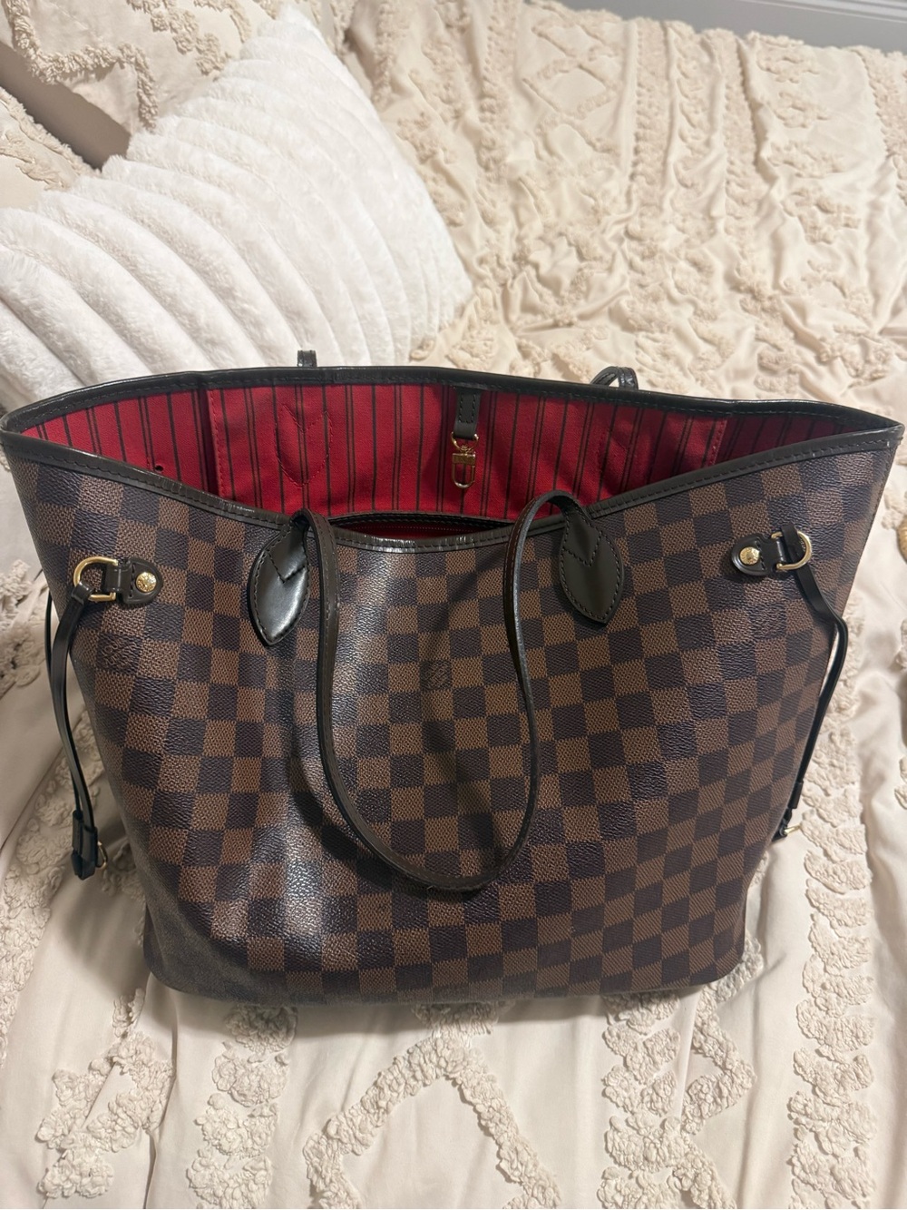 Damier Ebene Louis Vuitton Neverfull MM